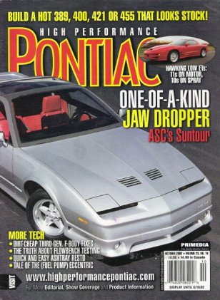 HIGH PERFORMANCE PONTIAC 2002 OCT - '56 CLUB DE MER, CYL HEADS PT1, '67 GP CONV